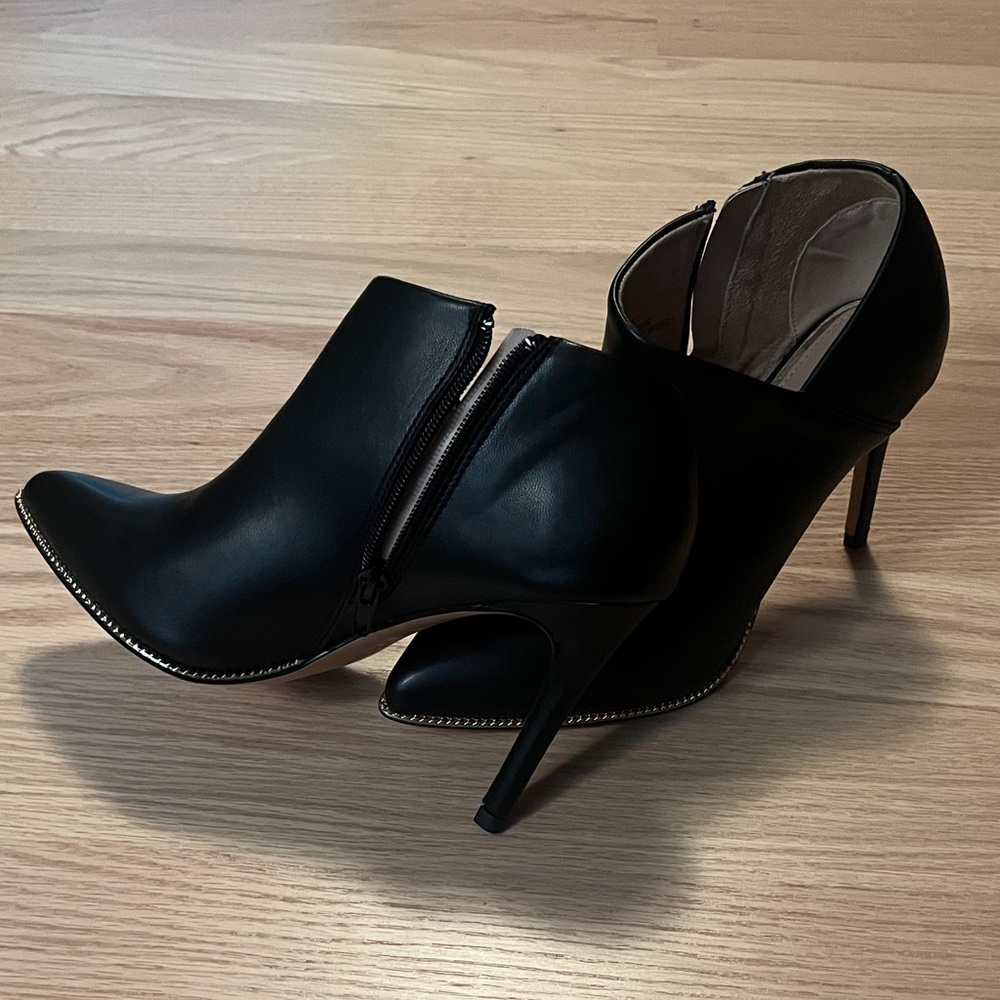 BCBG Black Heeled Ankle Boots